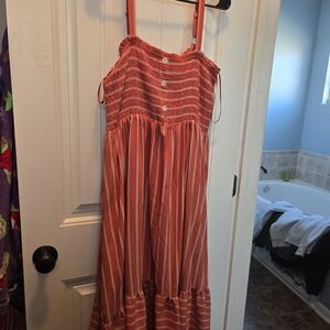 Striped Pink Kids Dress
